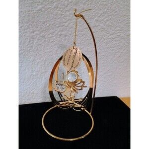Mascot INC USA 24k Gold Plated Austria Crystal Butterfly Hanging